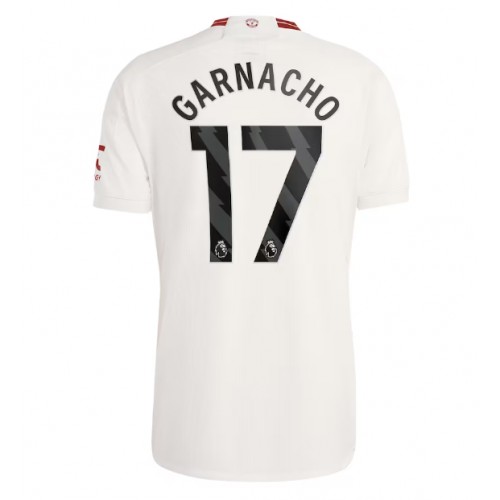 Fotbalové Dres Manchester United Alejandro Garnacho #17 Alternativní 2023-24 Krátký Rukáv